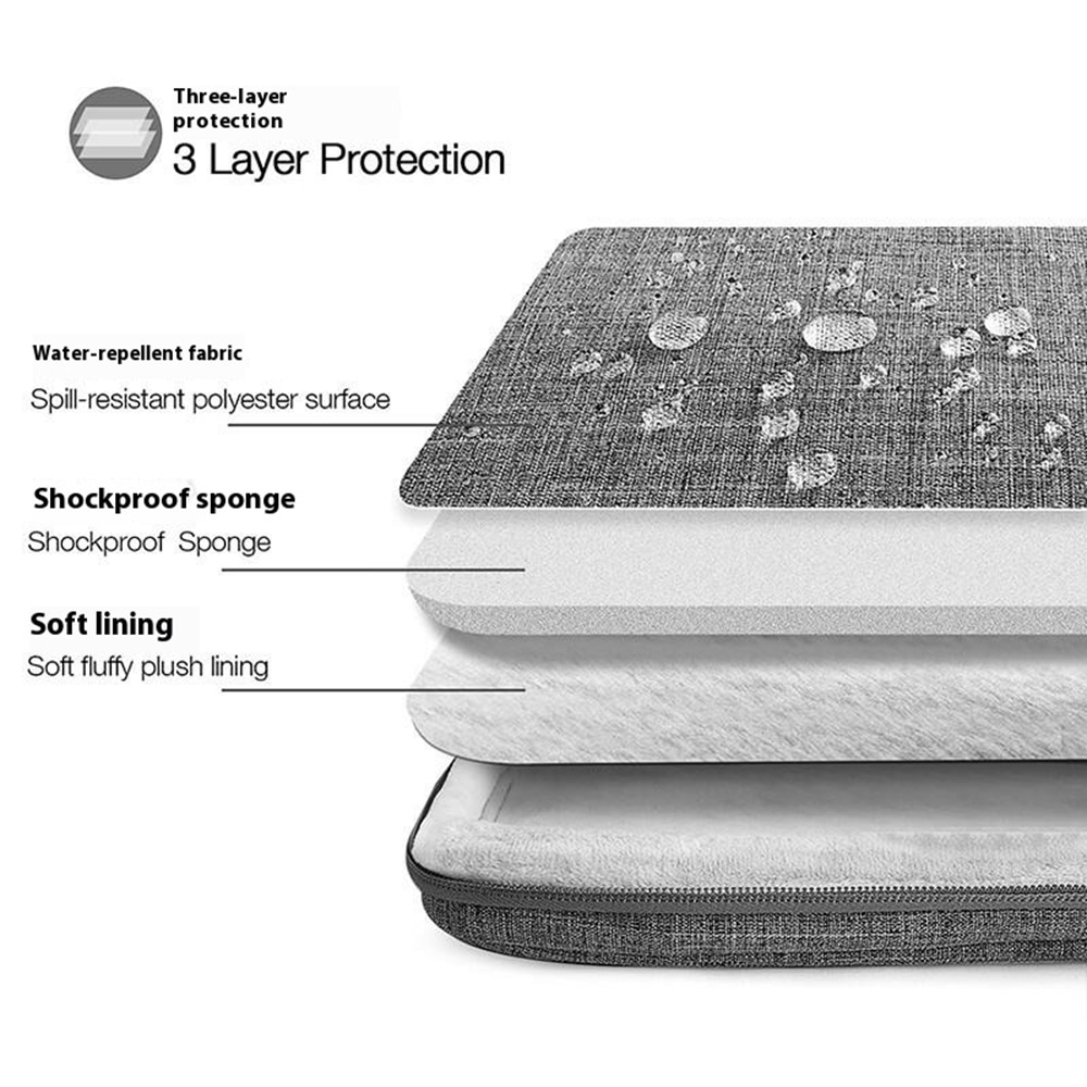 Laptoptasche mit Haltegriff 15,6" Dunkelgrau