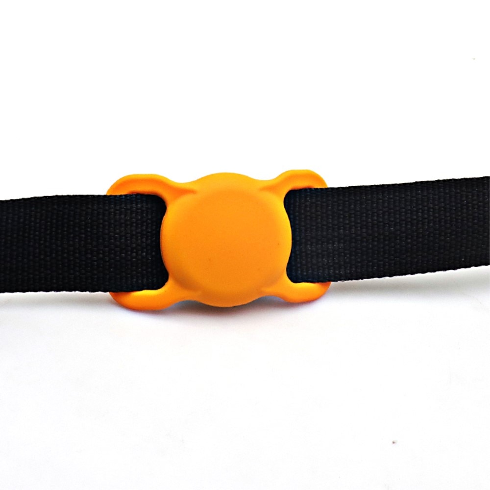 AirTag Schutzhülle Hundehalsband Silikon Orange