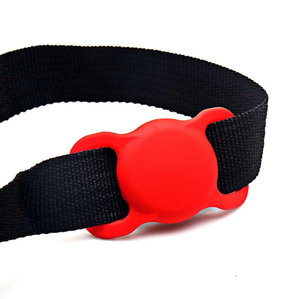AirTag Schutzhülle Hundehalsband Silikon Rot