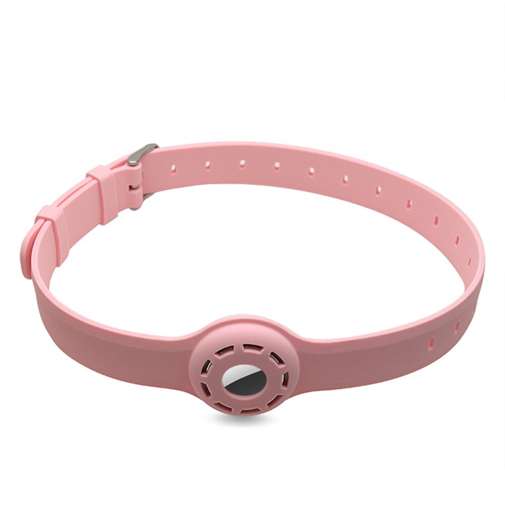 AirTag Silikon Hundehalsband Rosa