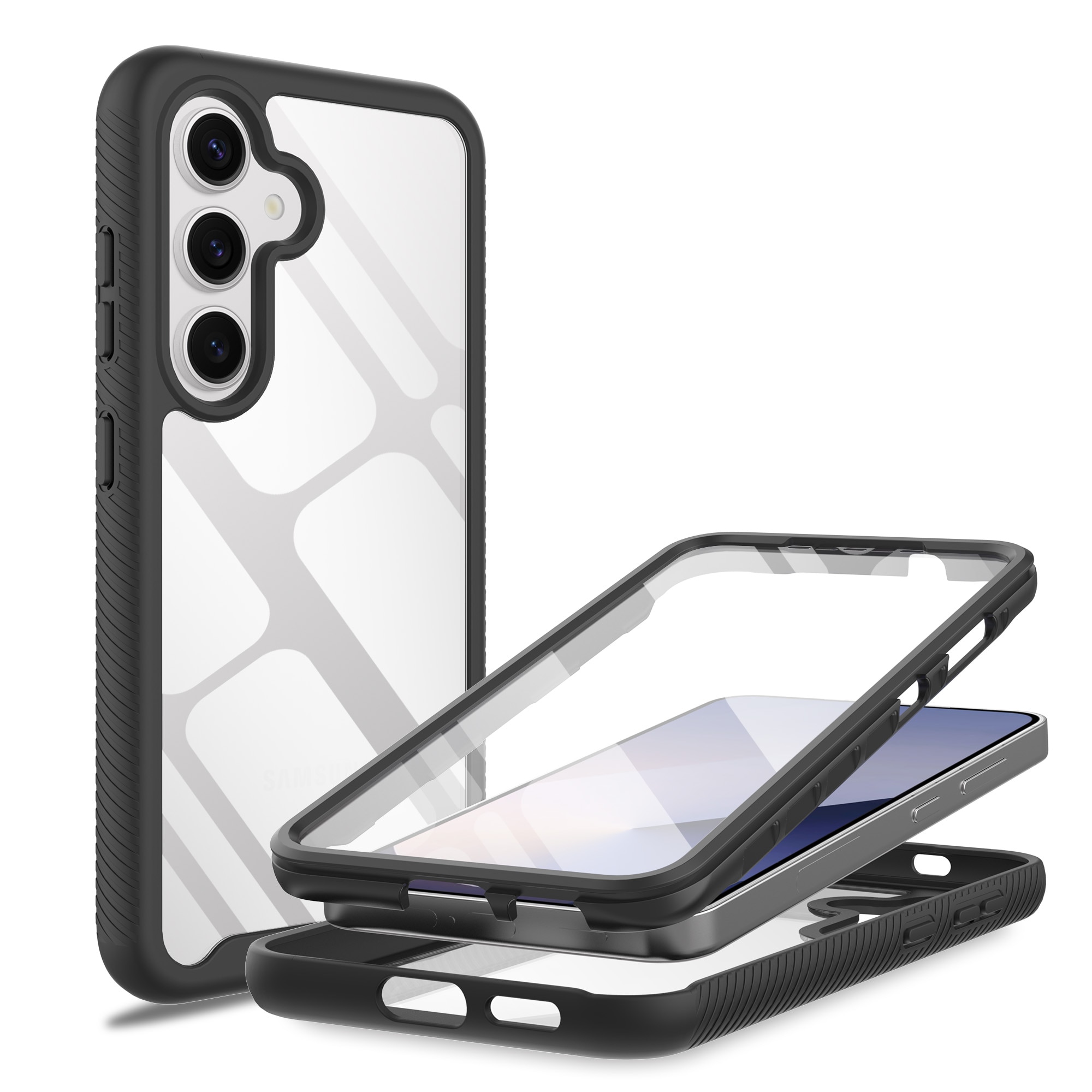 Samsung Galaxy S25 Full Protection Case Schwarz