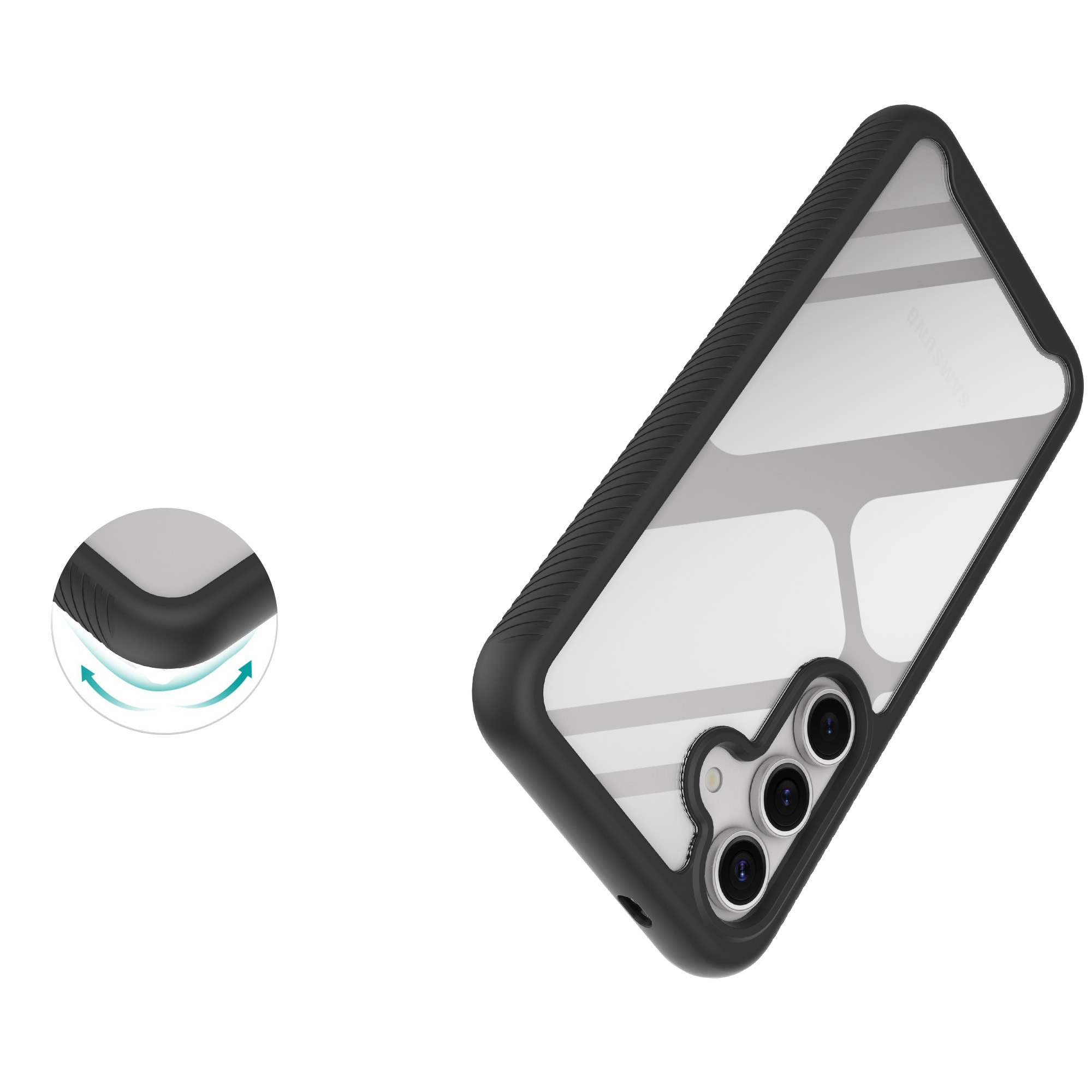 Samsung Galaxy S25 Full Protection Case Schwarz