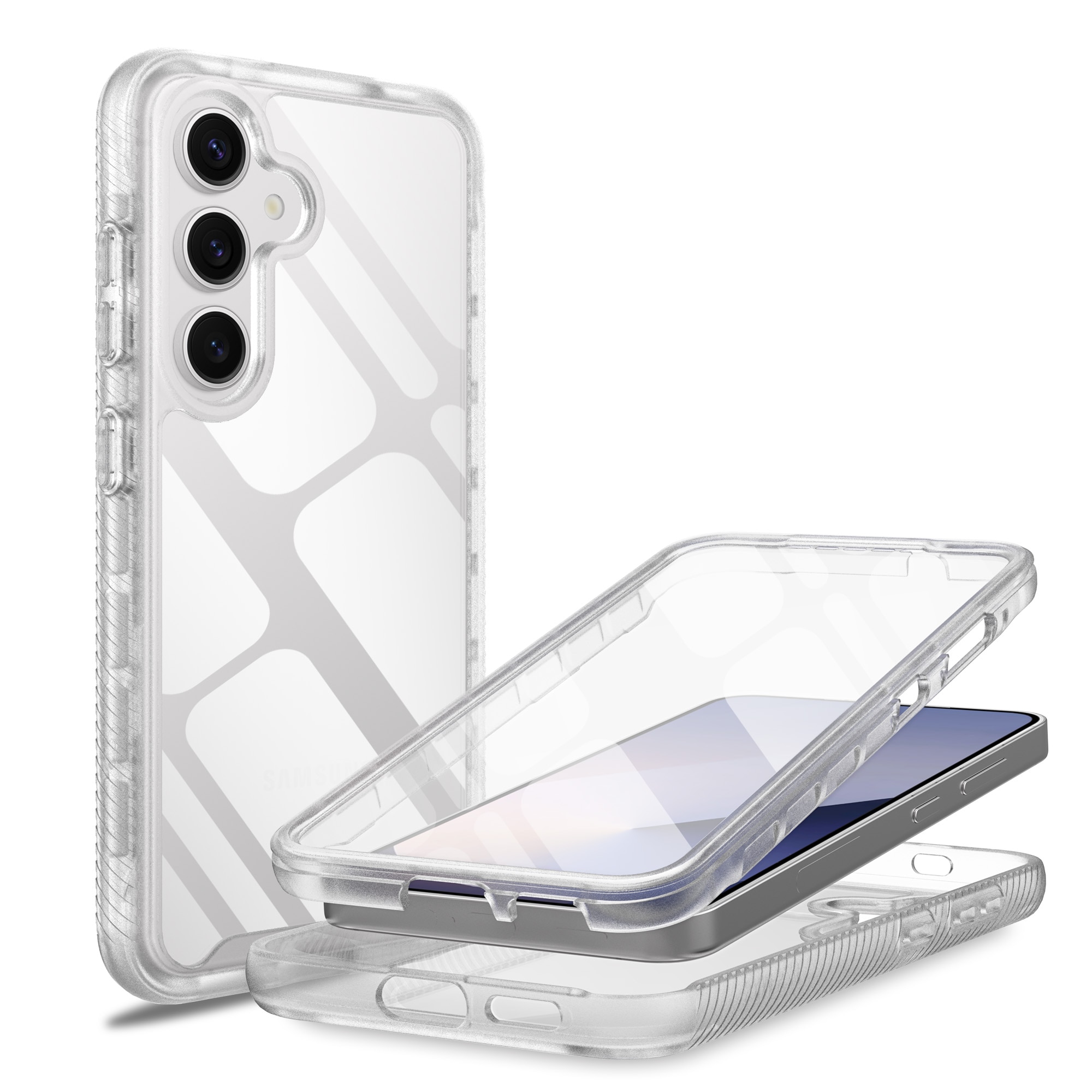 Samsung Galaxy S25 Full Protection Case Transparent