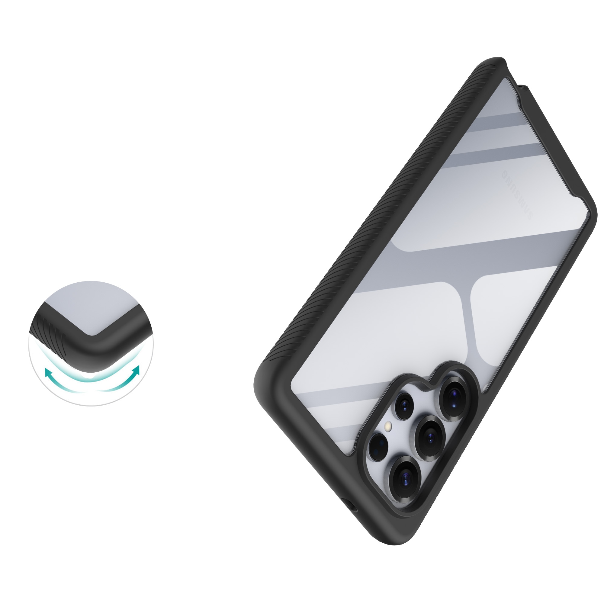 Samsung Galaxy S25 Ultra Full Protection Case Schwarz