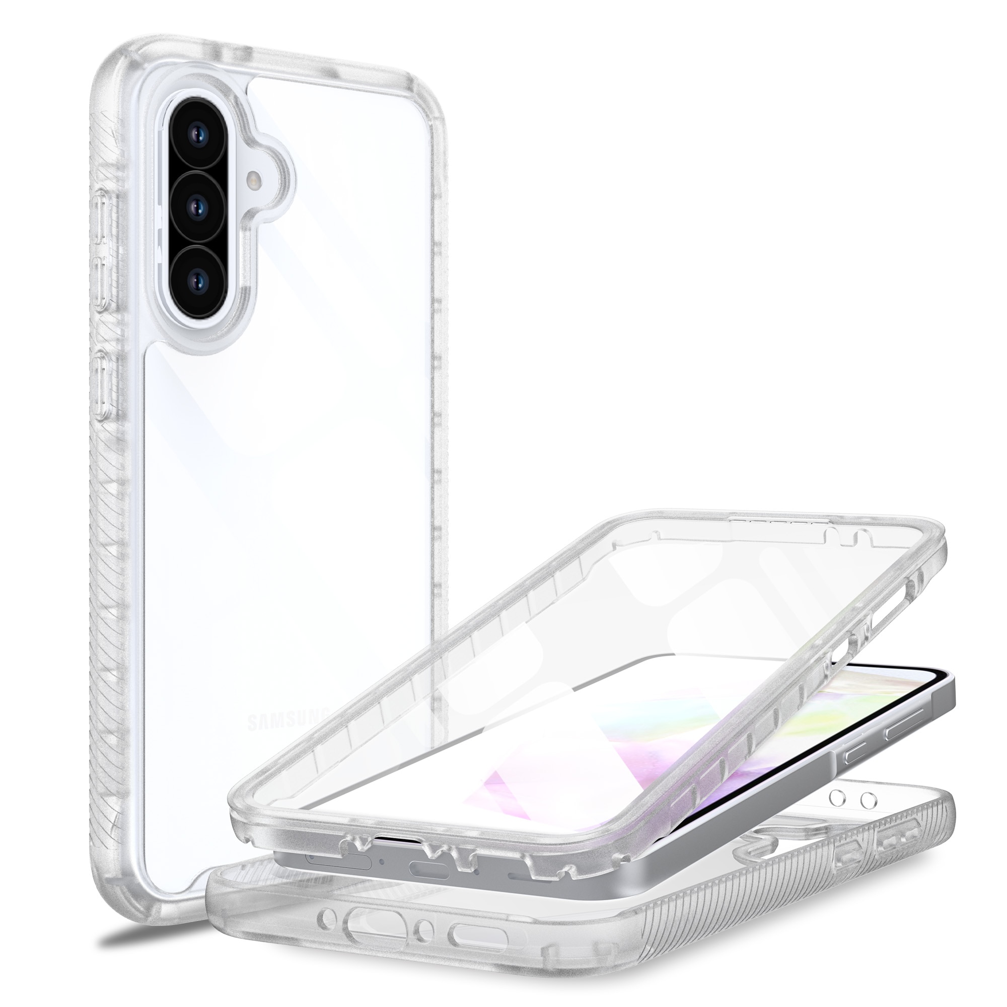 Samsung Galaxy A56 Full Protection Case Transparent