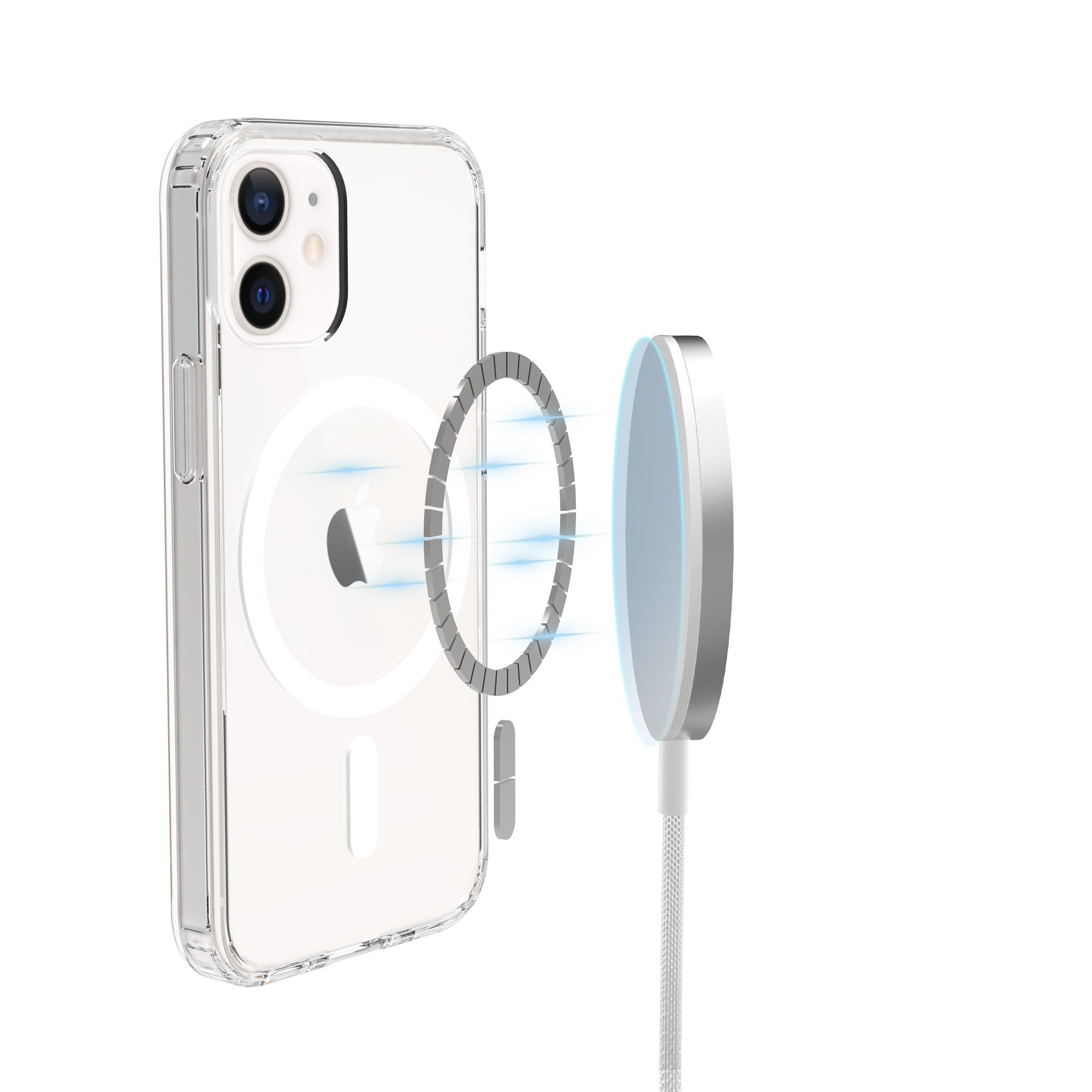 Hybrid-Hülle MagSafe iPhone 12 Mini Transparent