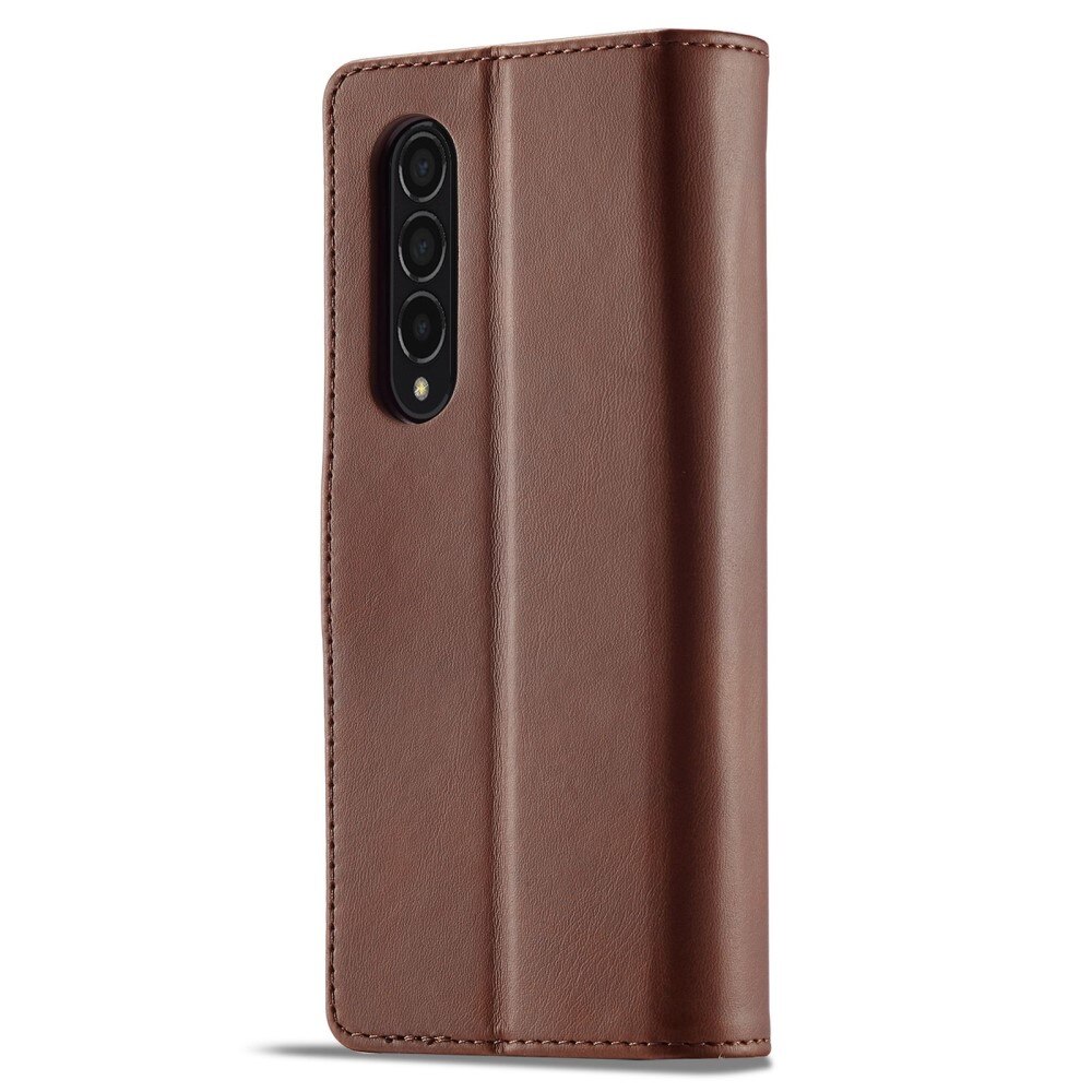 Portemonnaie-Hülle Samsung Galaxy Z Fold 4 Braun