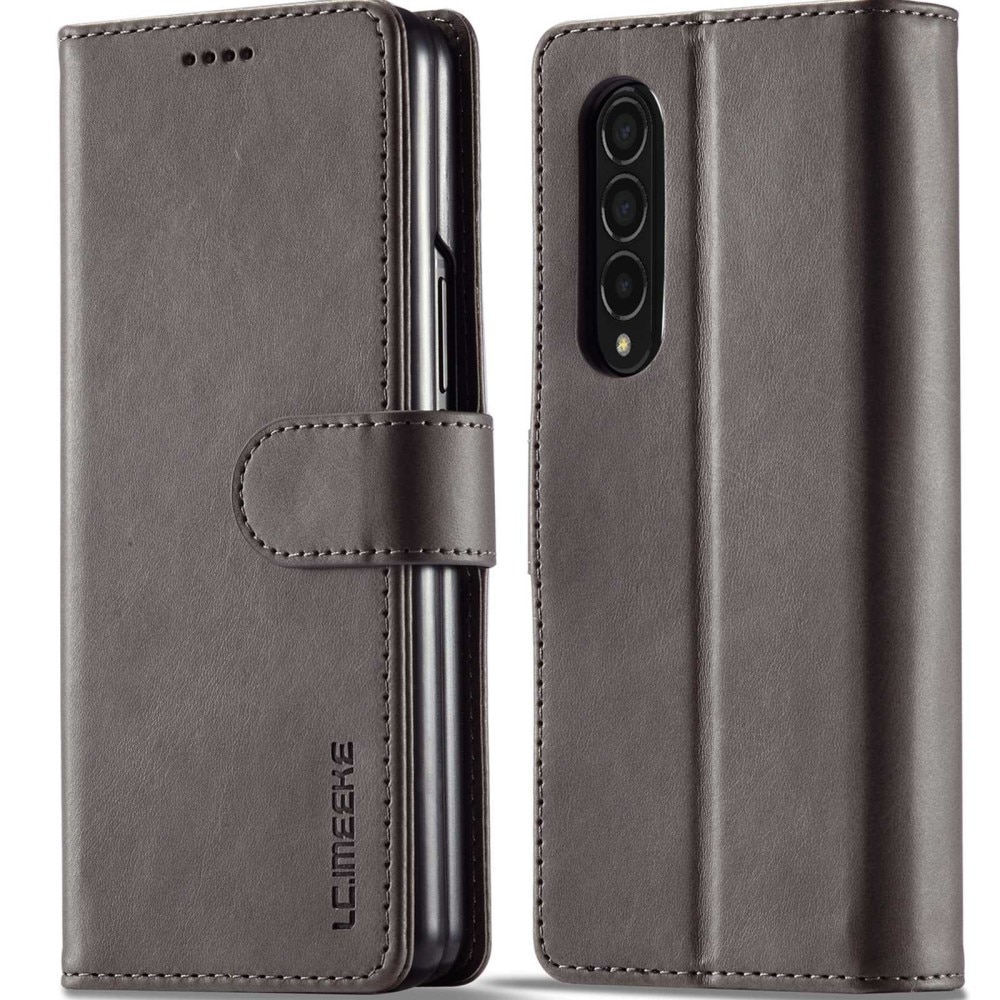 Portemonnaie-Hülle Samsung Galaxy Z Fold 4 Grau
