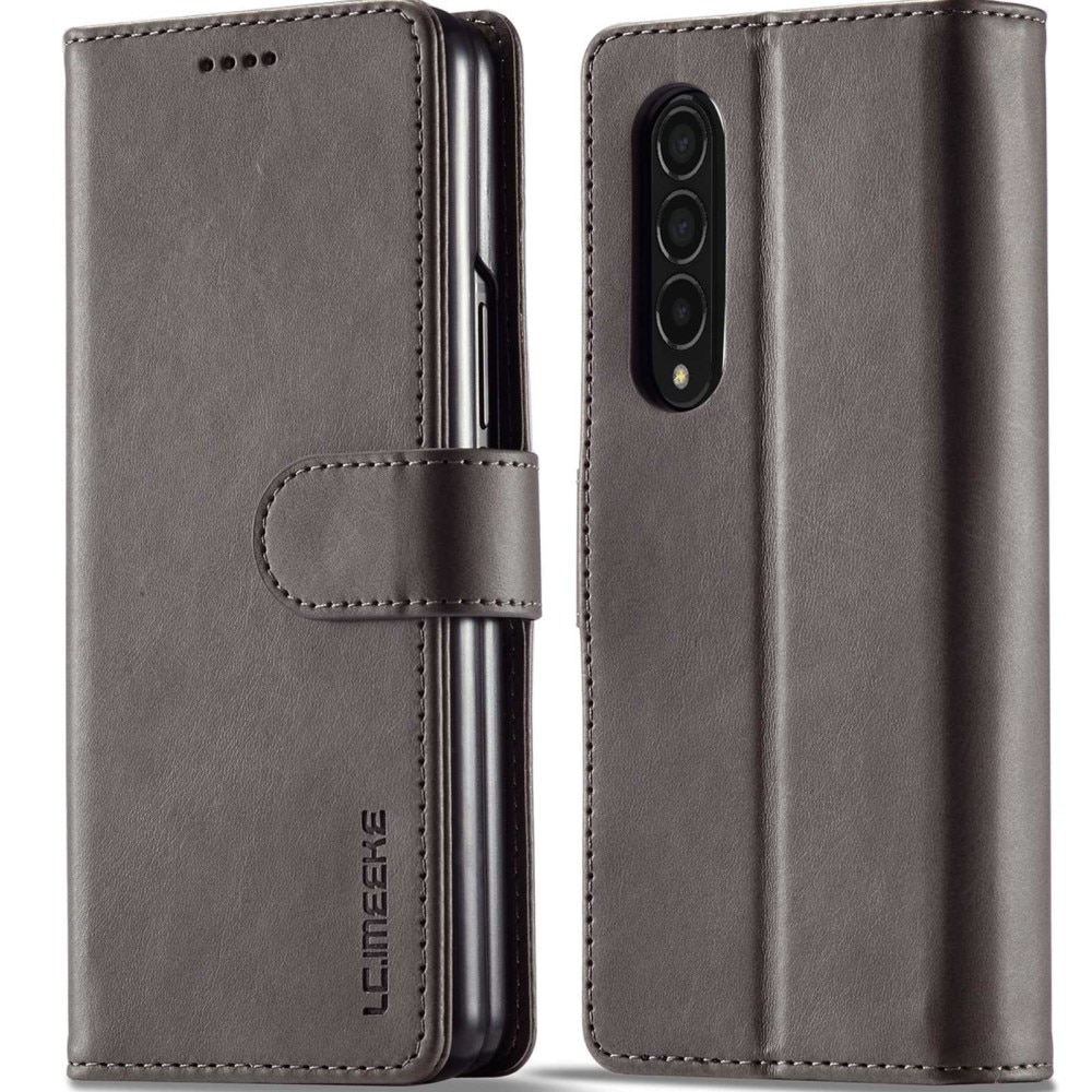 Portemonnaie-Hülle Samsung Galaxy Z Fold 4 Grau