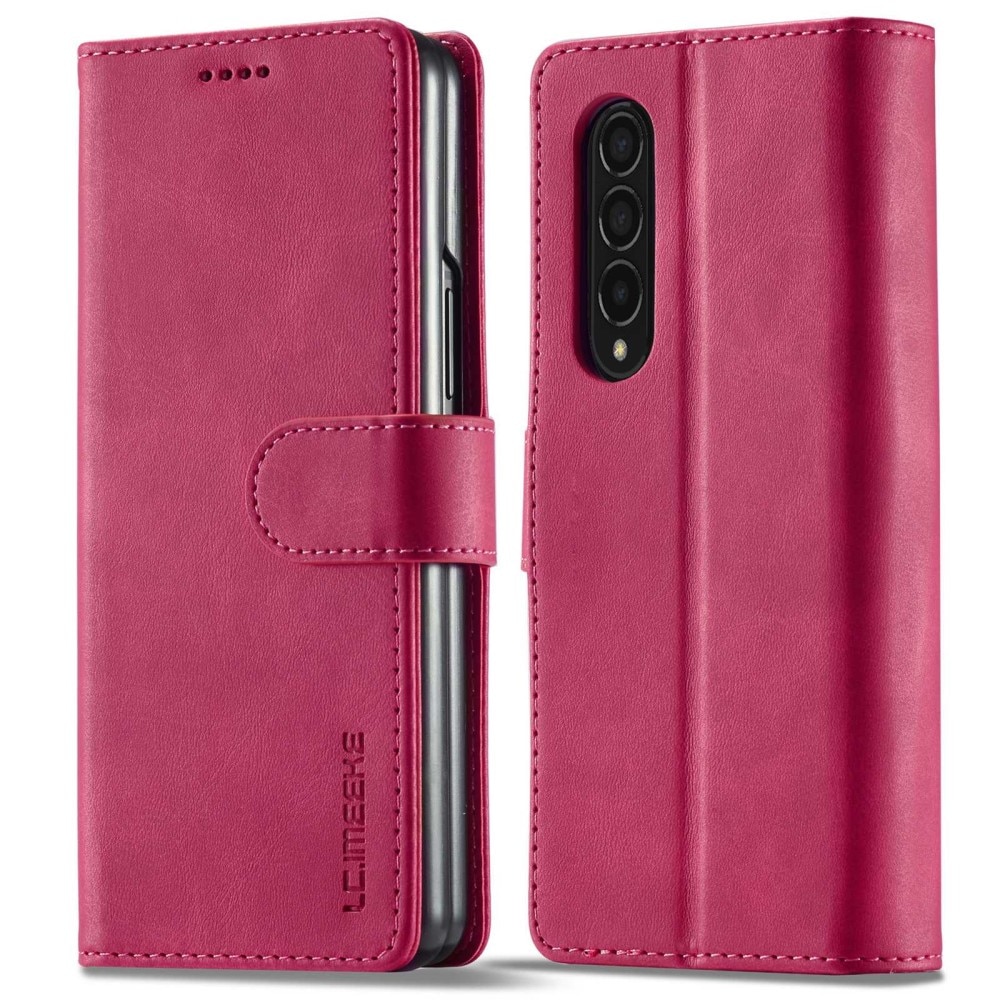 Portemonnaie-Hülle Samsung Galaxy Z Fold 4 Rosa