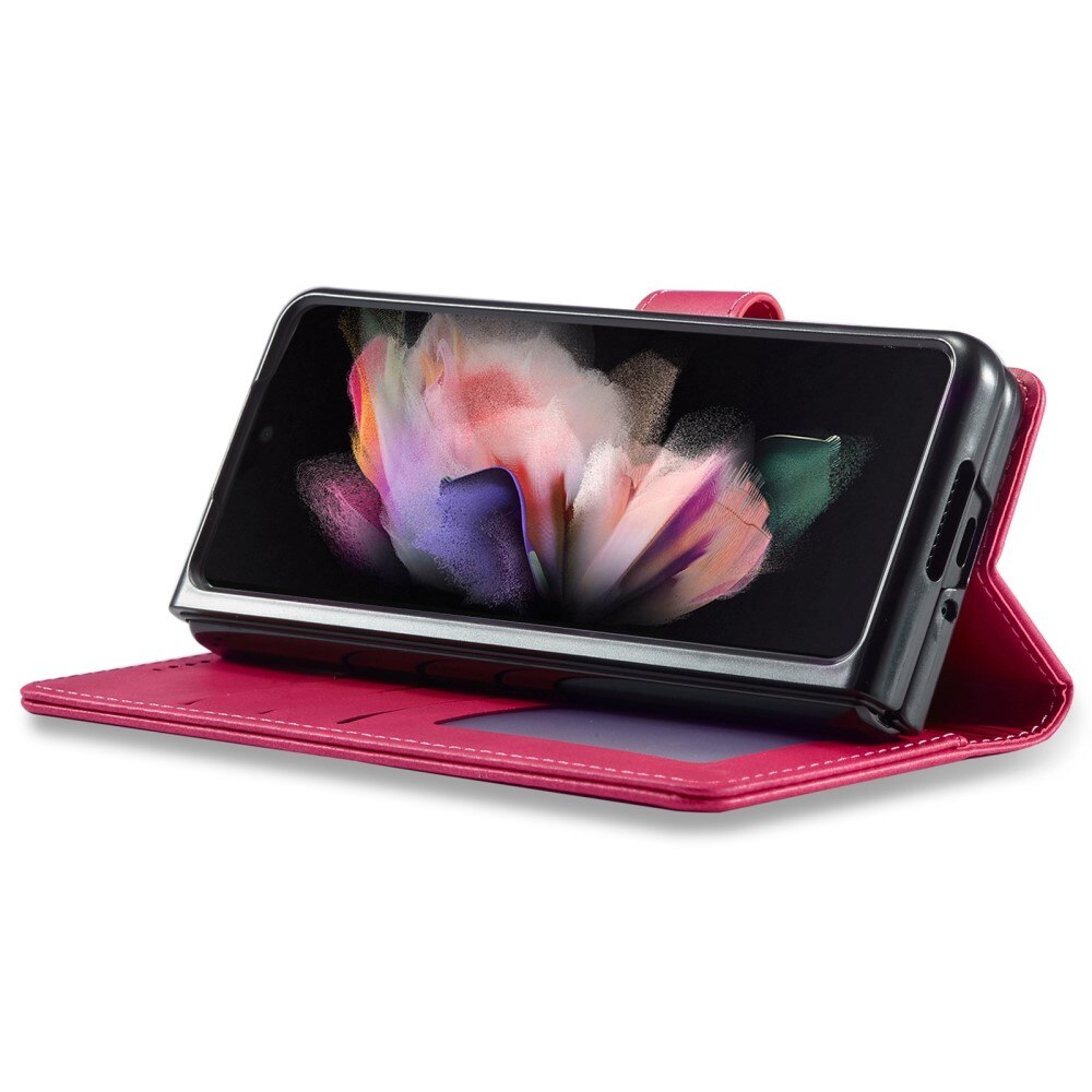 Portemonnaie-Hülle Samsung Galaxy Z Fold 4 Rosa