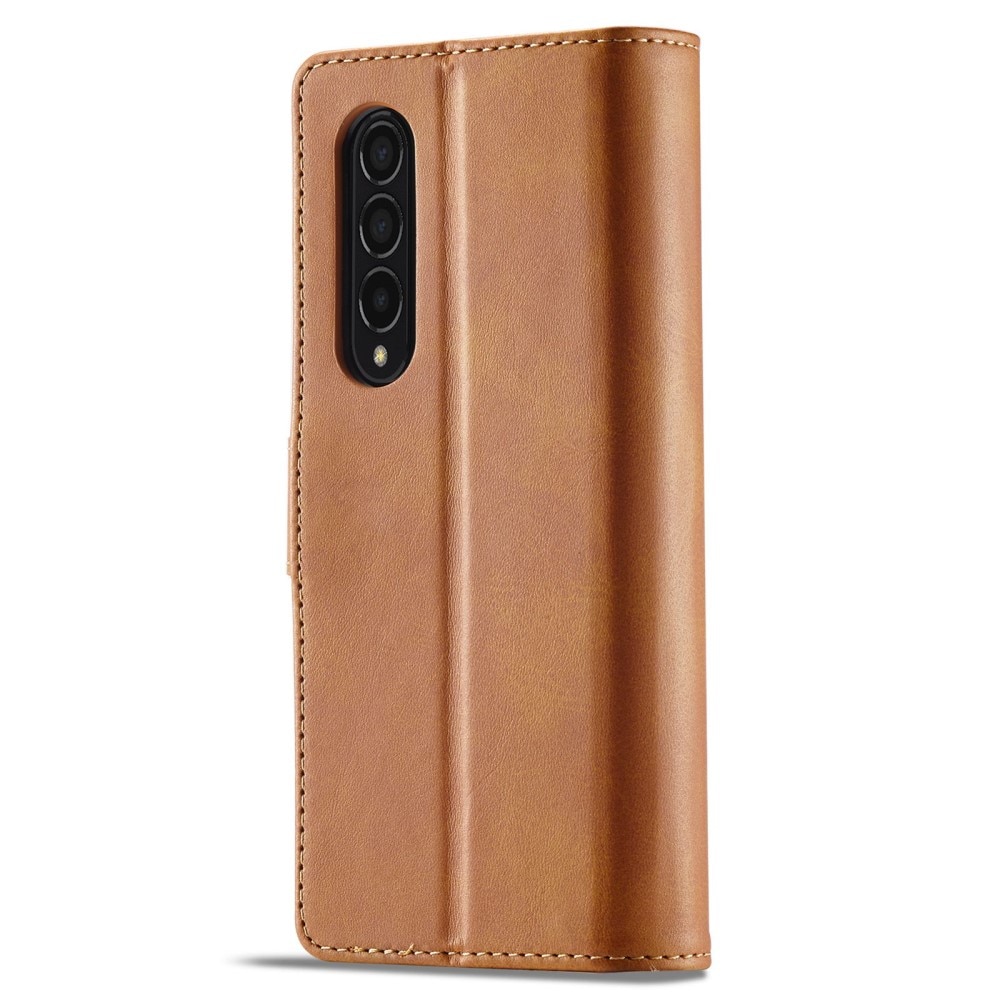 Portemonnaie-Hülle Samsung Galaxy Z Fold 4 Cognac