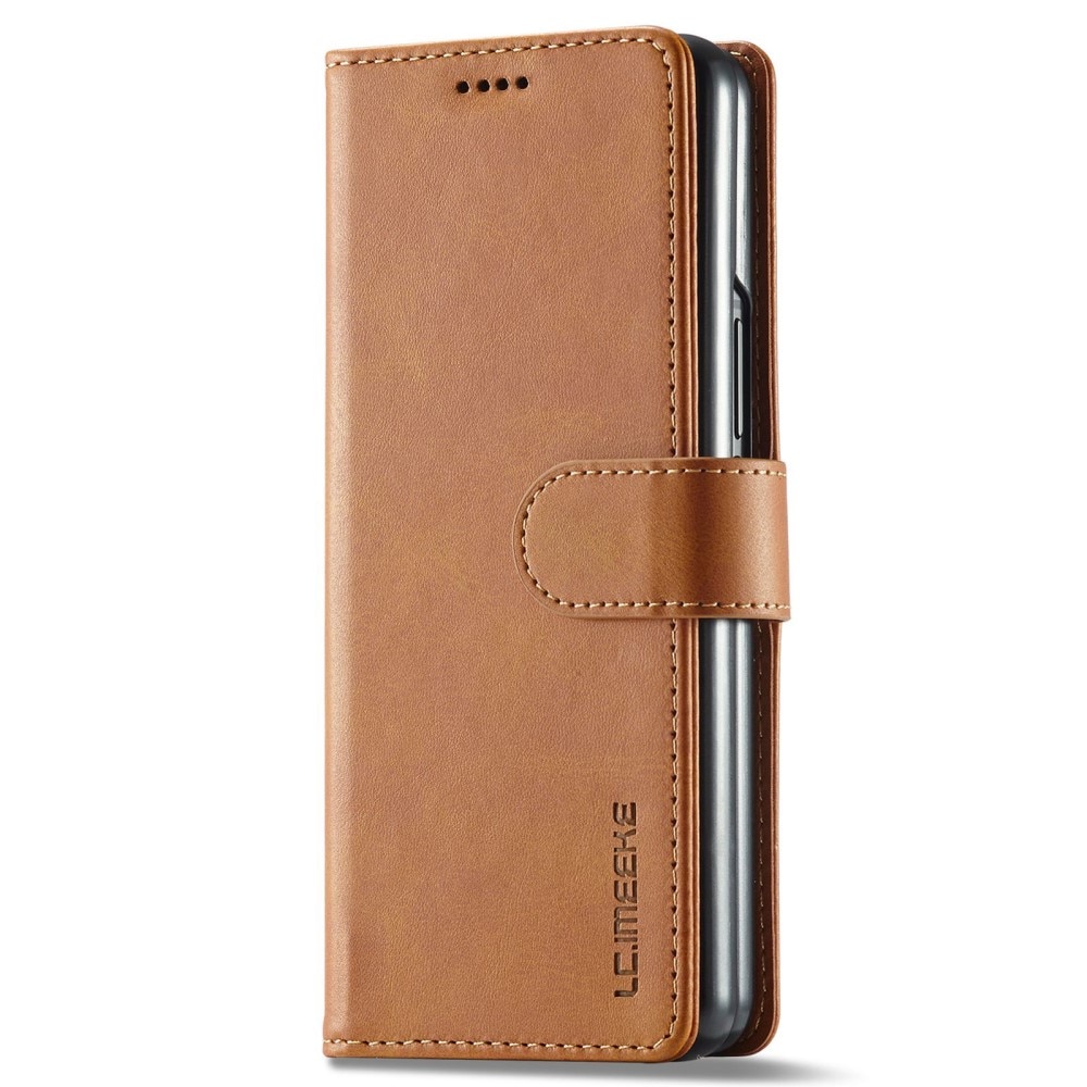 Portemonnaie-Hülle Samsung Galaxy Z Fold 4 Cognac