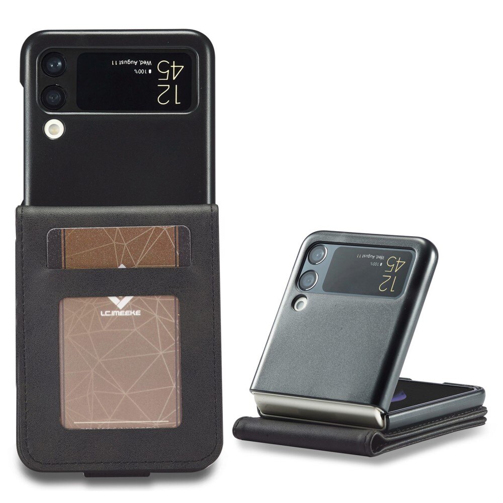 Portemonnaie-Hülle Samsung Galaxy Z Flip 4 Schwarz