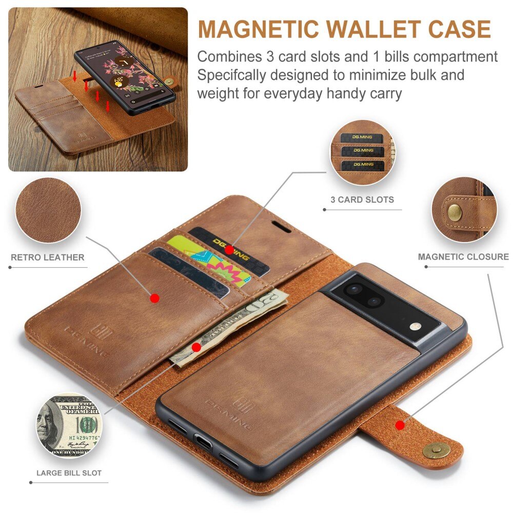 Handytasche Magnetische Google Pixel 7 Cognac