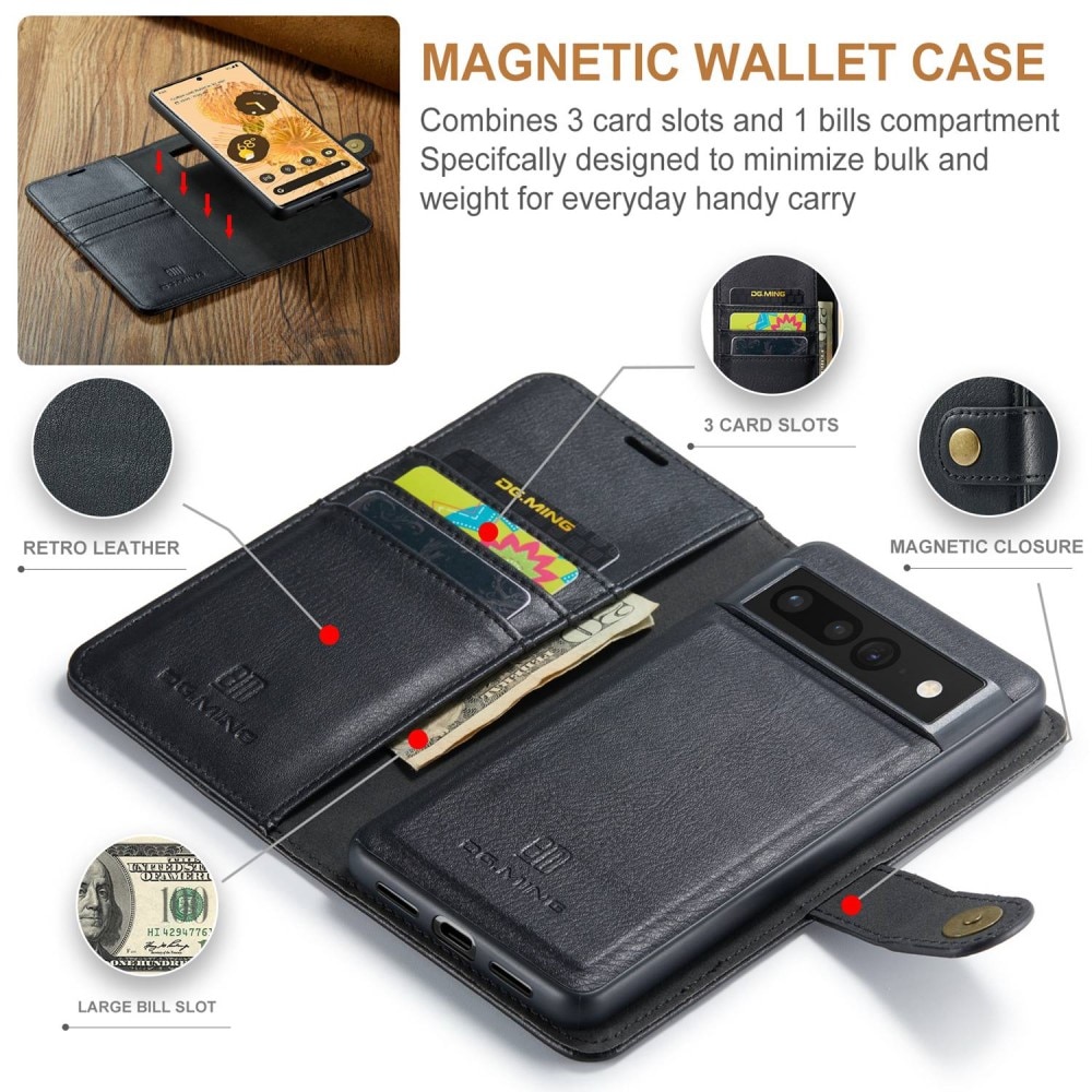 Handytasche Magnetische Google Pixel 7 Pro Black