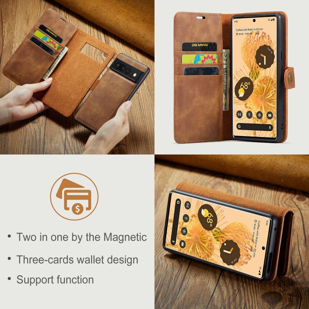 Handytasche Magnetische Google Pixel 7 Pro Cognac