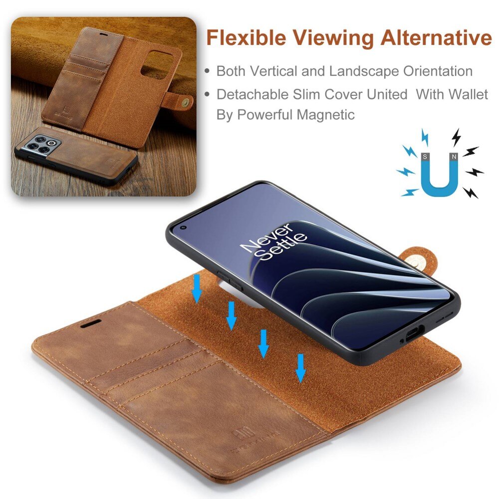 Handytasche Magnetische  OnePlus 10 Pro Cognac