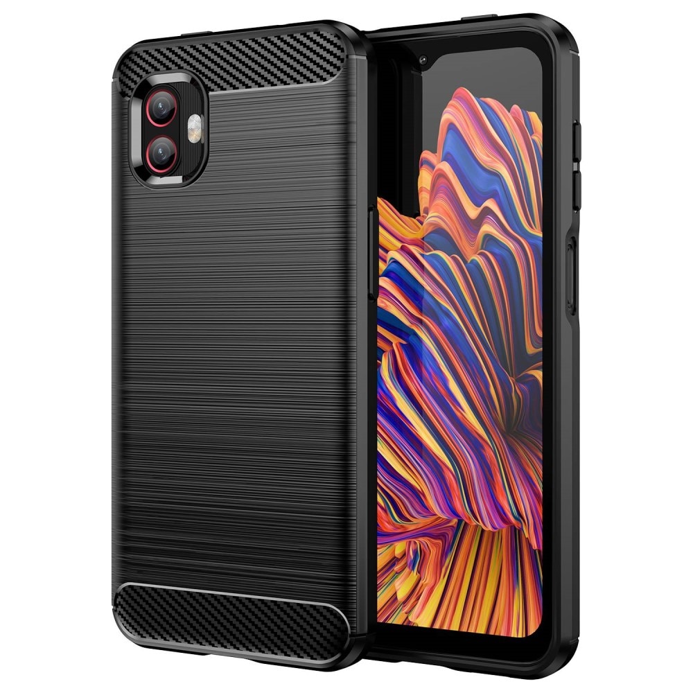 Samsung Galaxy Xcover 6 Pro Hülle TPU Brushed Schwarz