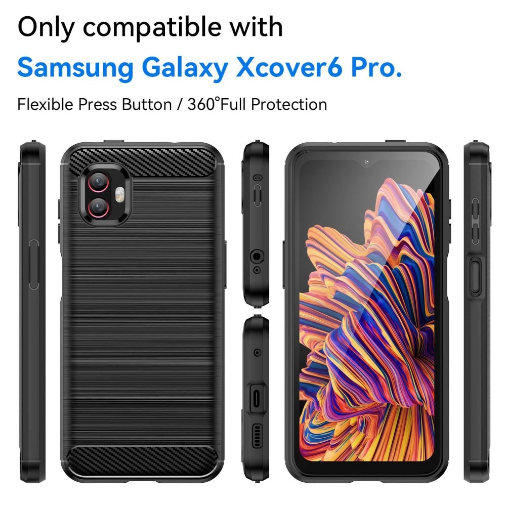 Samsung Galaxy Xcover 6 Pro Hülle TPU Brushed Black