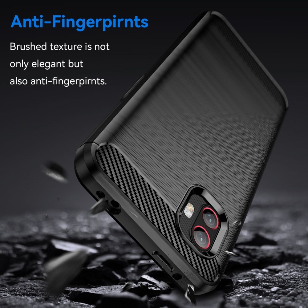 Samsung Galaxy Xcover 6 Pro Hülle TPU Brushed Schwarz
