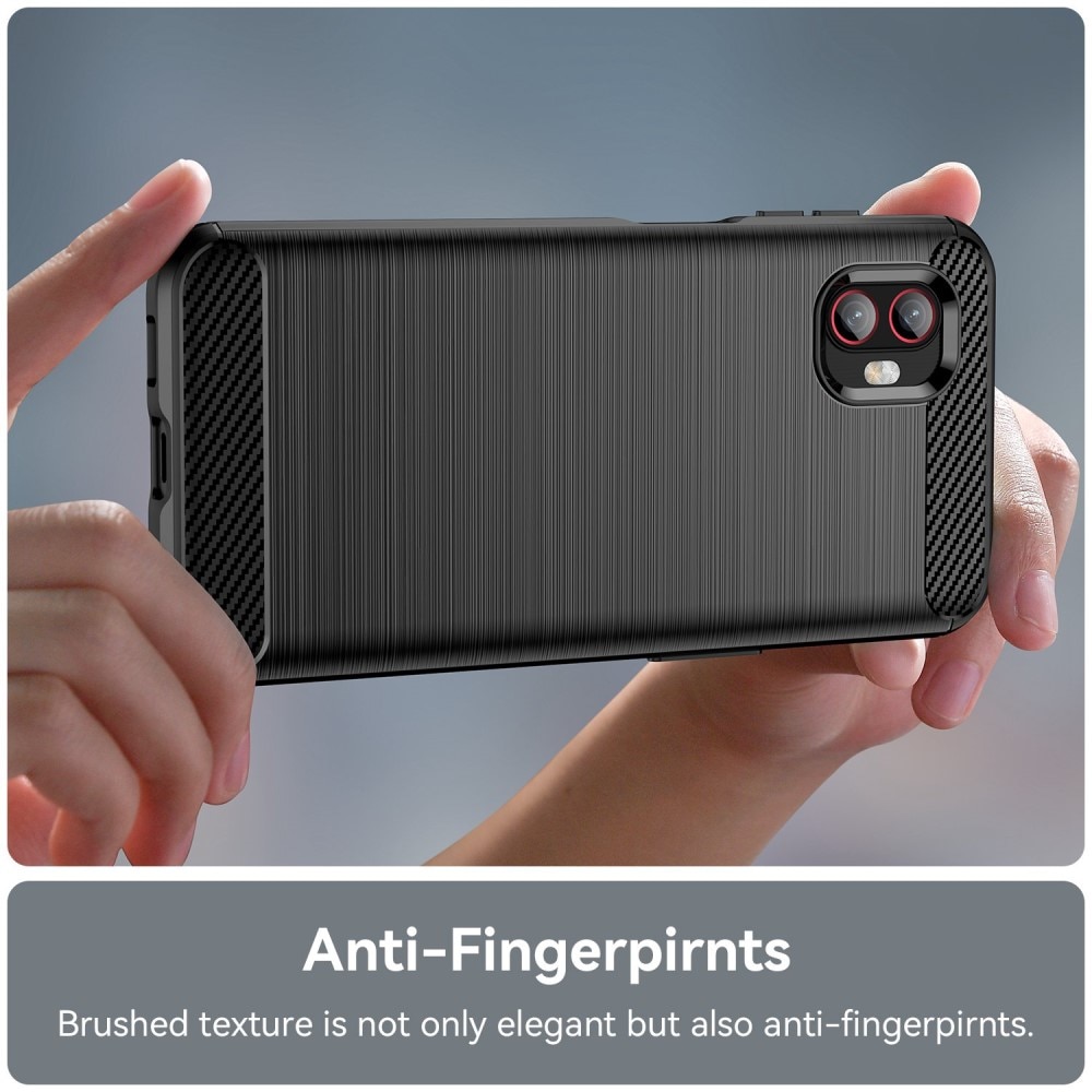 Samsung Galaxy Xcover 6 Pro Hülle TPU Brushed Schwarz
