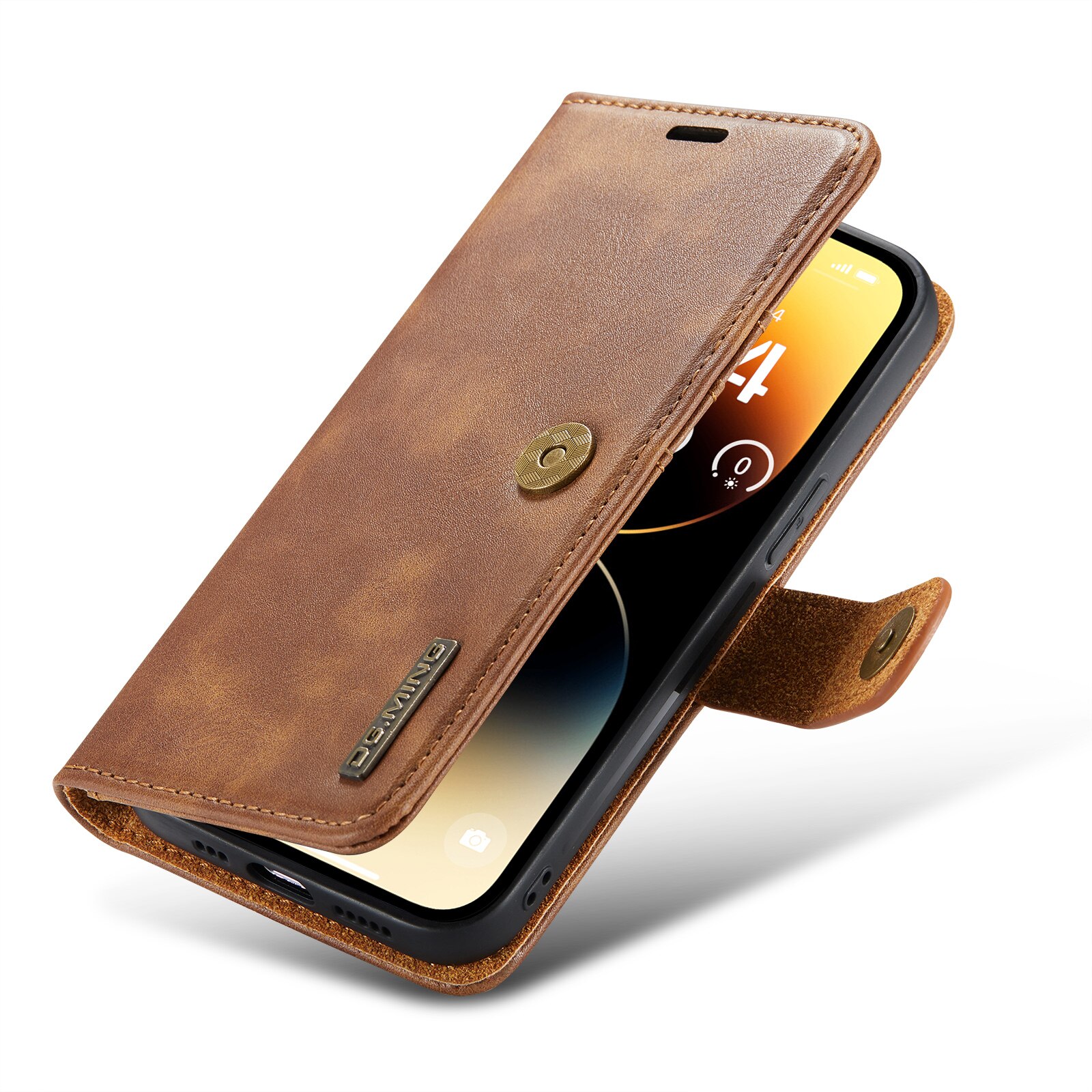 Handytasche Magnetische iPhone 15 Pro Max Cognac