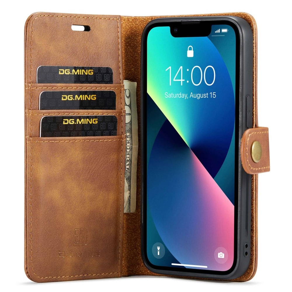 Handytasche Magnetische iPhone 14 Cognac