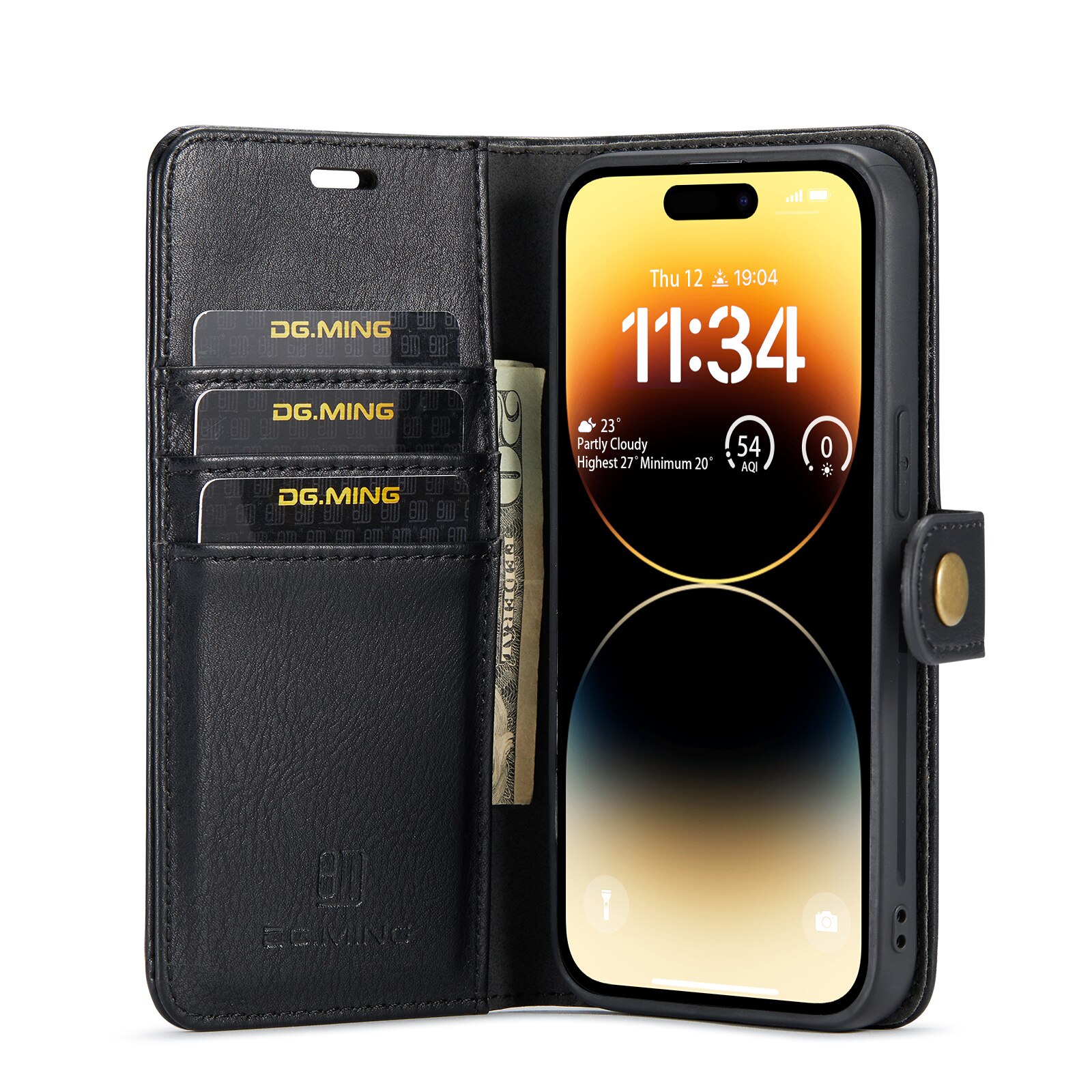 Handytasche Magnetische iPhone 14 Pro Max Black