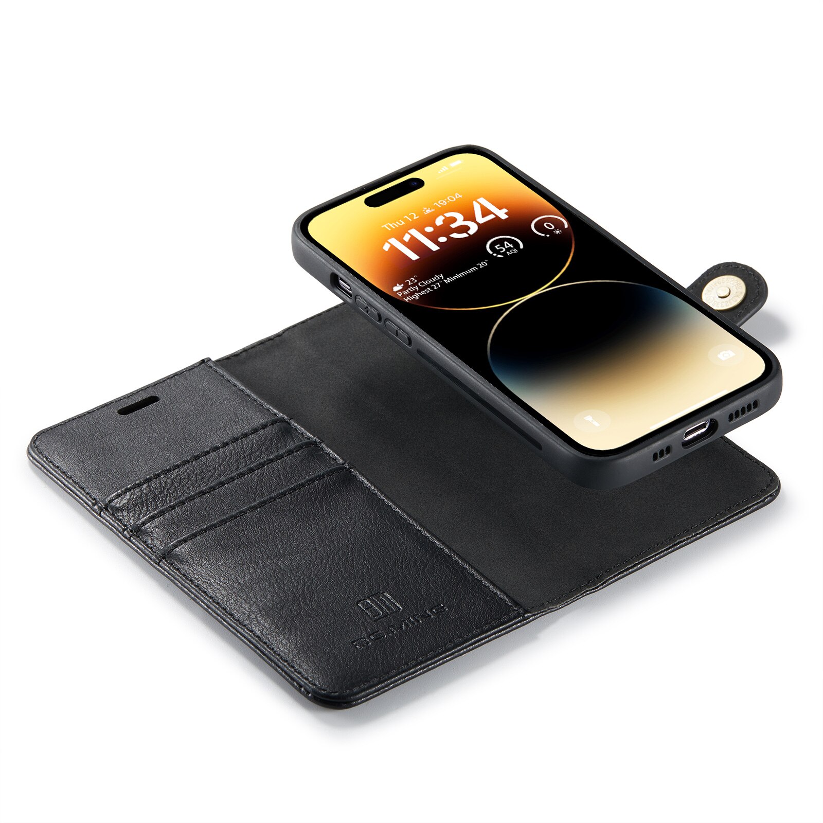 Handytasche Magnetische iPhone 15 Pro Black