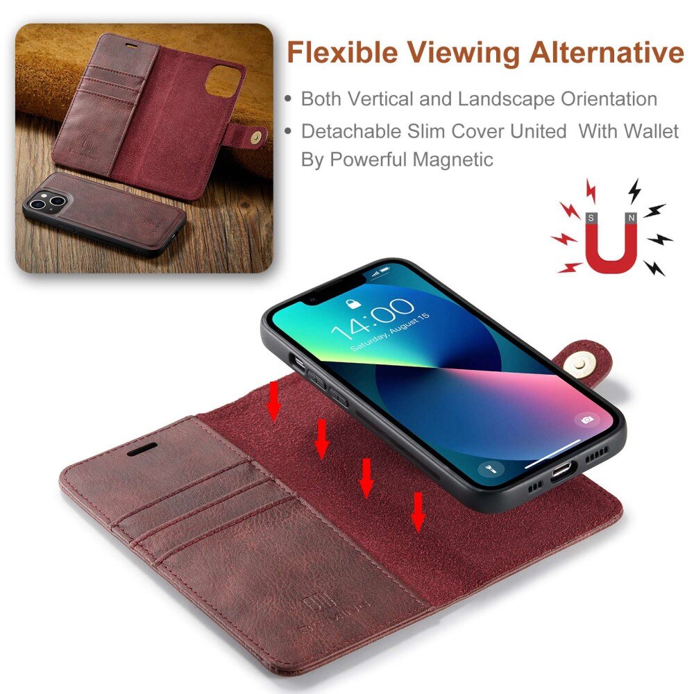 Handytasche Magnetische Apple iPhone 14 Plus Rot