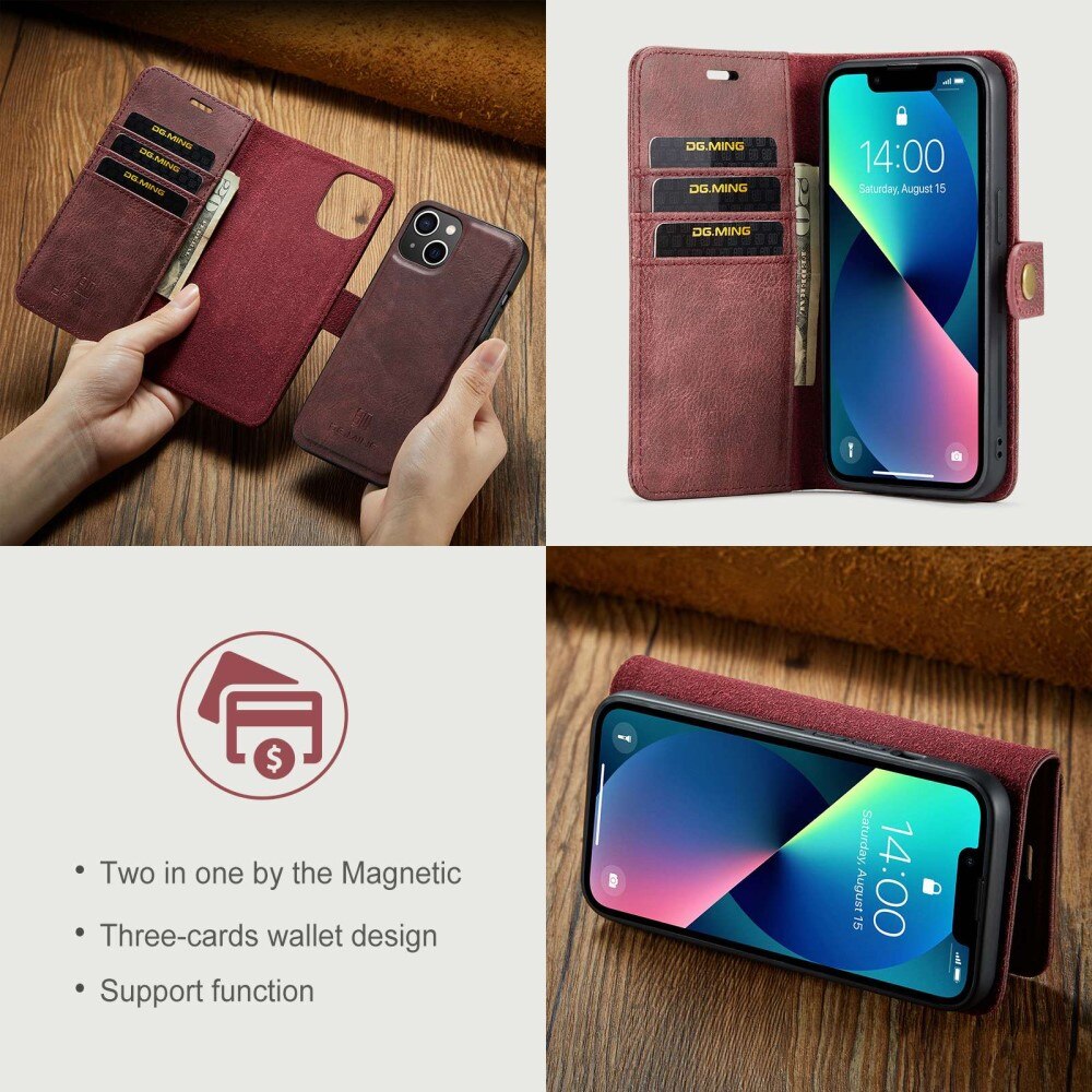Handytasche Magnetische Apple iPhone 14 Plus Rot