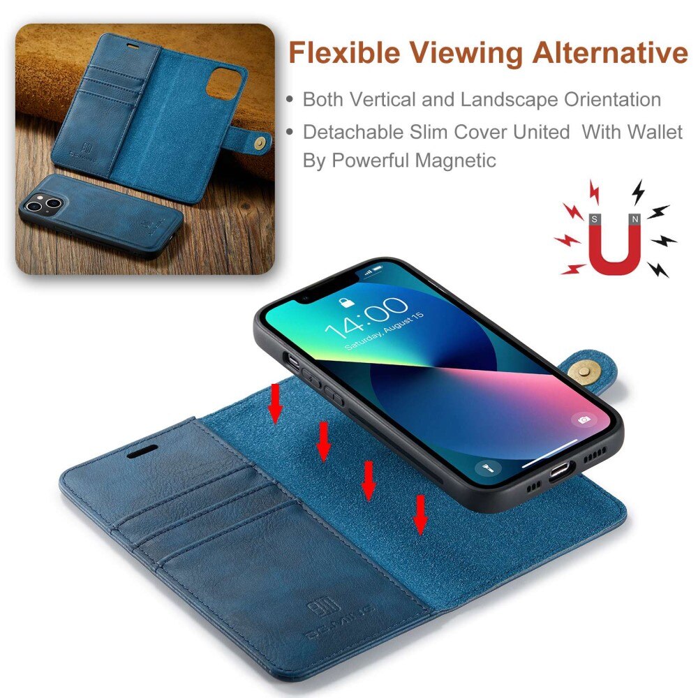 Handytasche Magnetische iPhone 14 Plus Blue