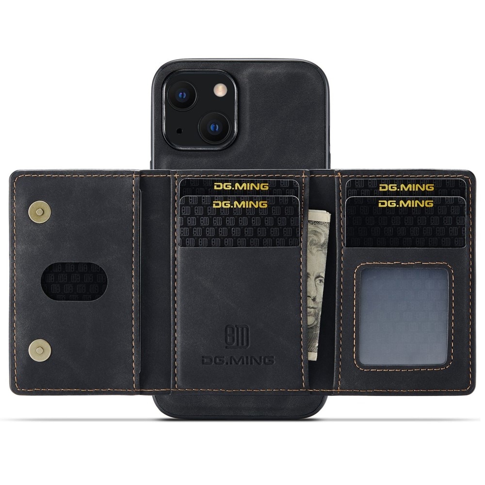 Magnetic Card Slot Case iPhone 14 Plus Schwarz