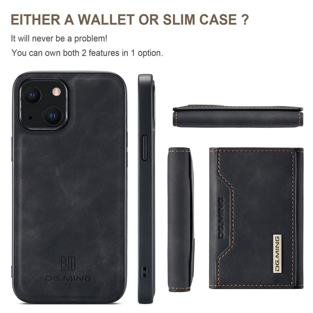 Magnetic Card Slot Case iPhone 14 Plus Schwarz