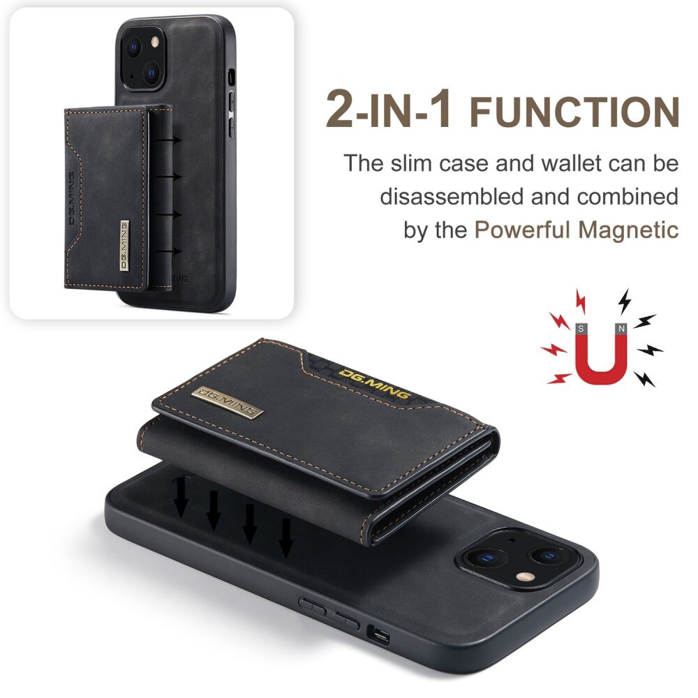 Magnetic Card Slot Case iPhone 14 Plus Schwarz