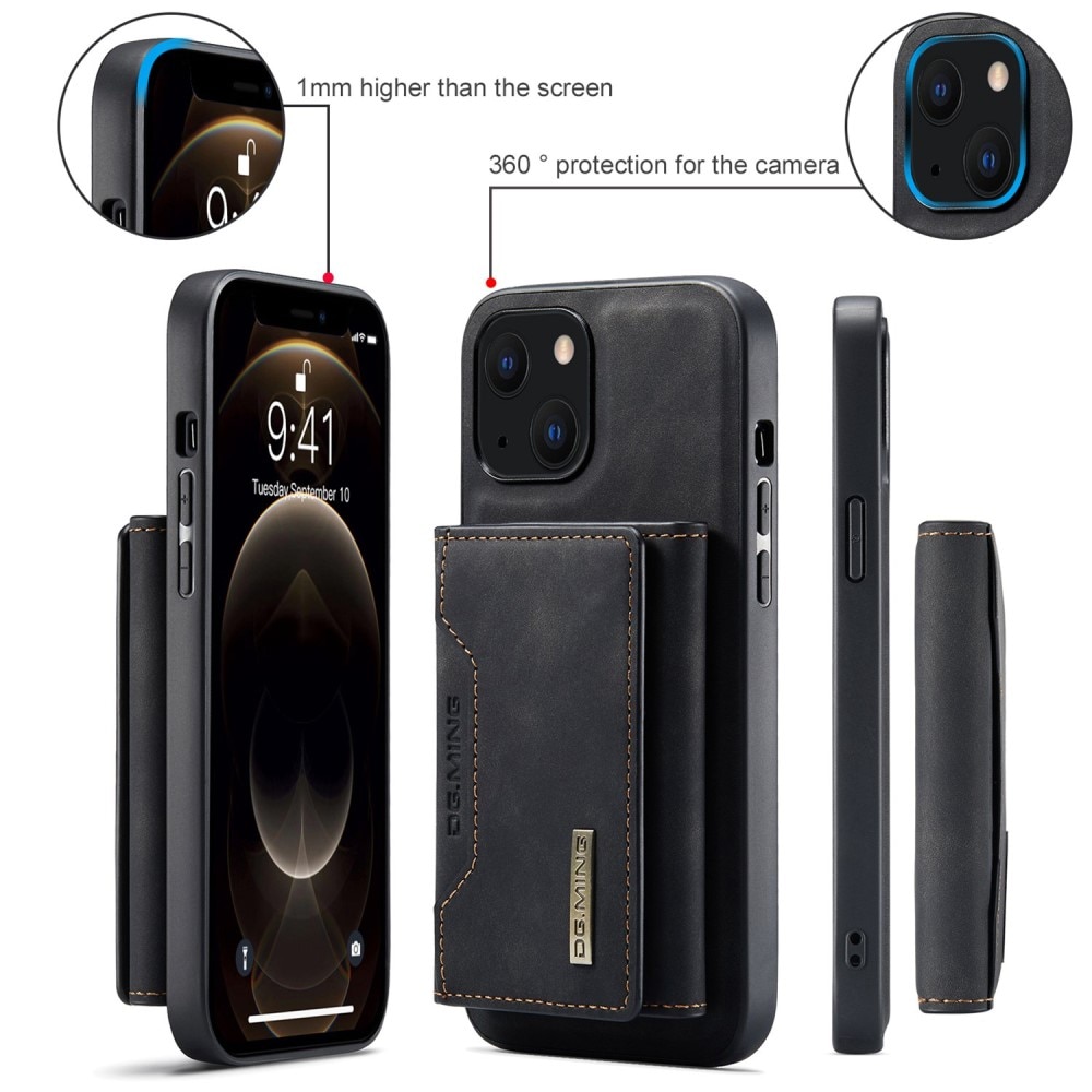 Magnetic Card Slot Case iPhone 14 Plus Schwarz