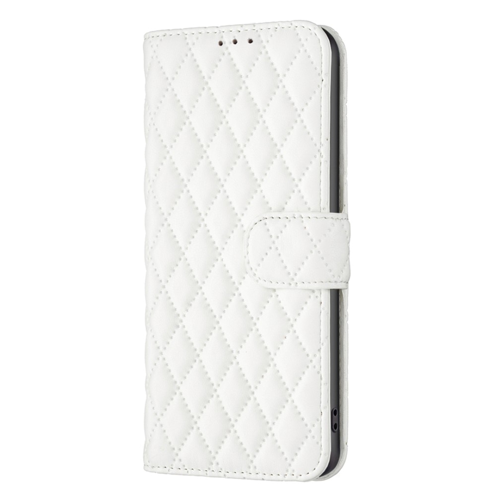 iPhone 14 Pro Portemonnaie-Hülle Quilted Weiß