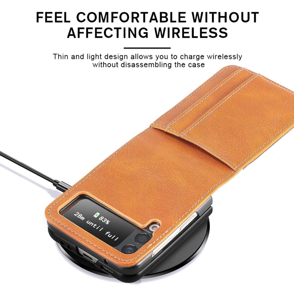 Samsung Galaxy Z Flip 4 Handytasche Cognac