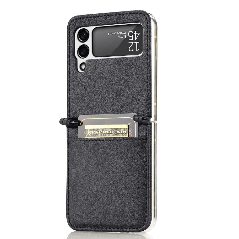 Slim Card Wallet Samsung Galaxy Z Flip 4 Schwarz