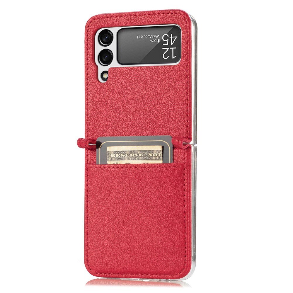 Slim Card Wallet Samsung Galaxy Z Flip 4 Rot