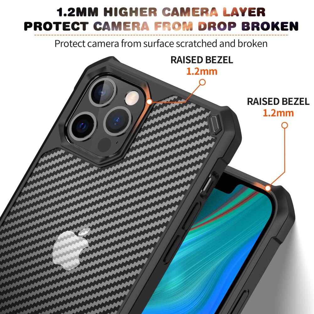 iPhone 14 Pro Max Hybrid-Hülle Carbon Fiber