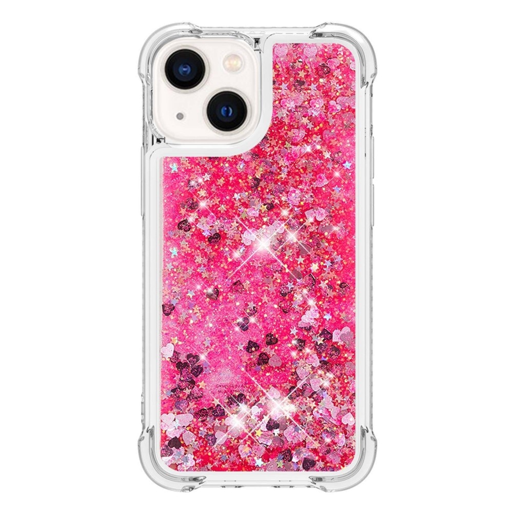iPhone 14 Glitter Powder TPU Case Rosa