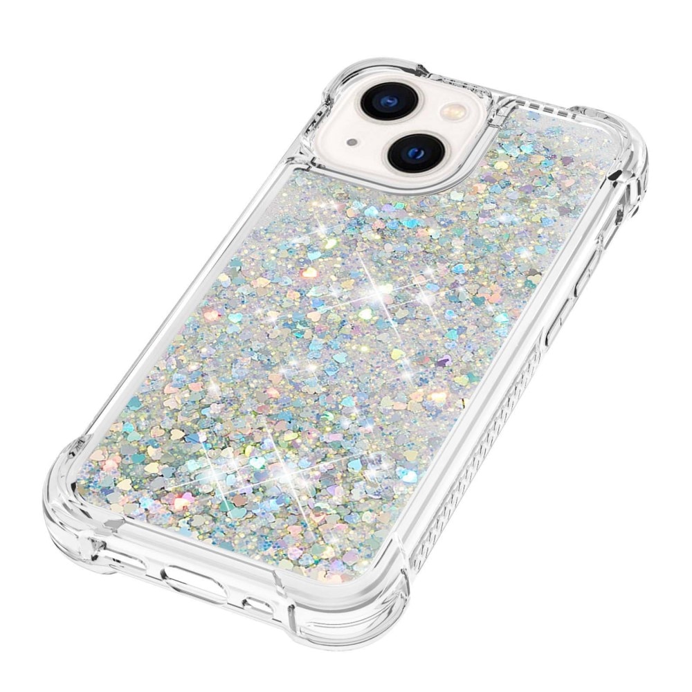 iPhone 14 Glitter Powder TPU Case Silber