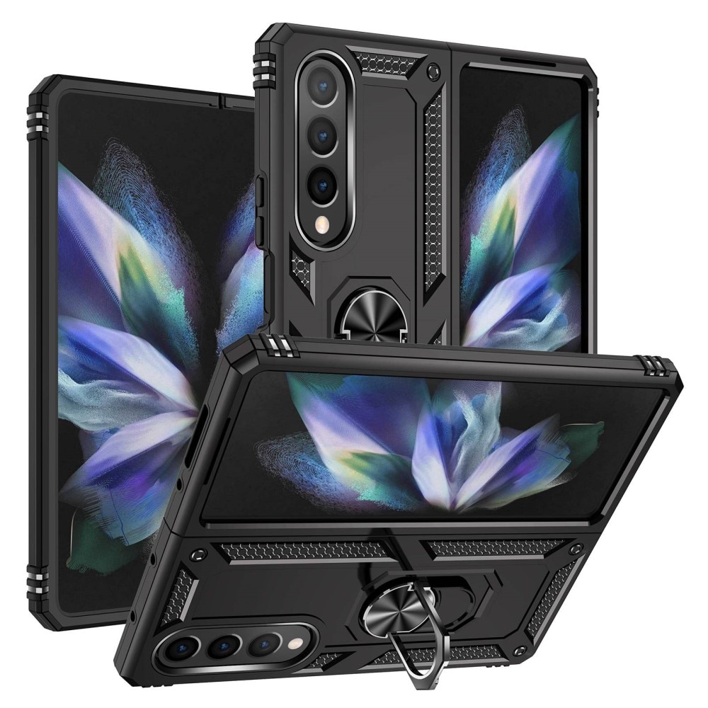 Samsung Galaxy Z Fold 4 Hybrid-Hülle Tech Ring Schwarz