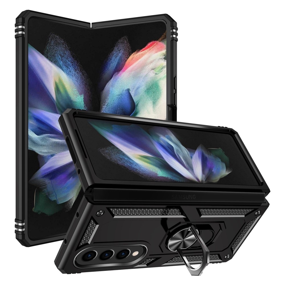 Samsung Galaxy Z Fold 4 Hybrid-Hülle Tech Ring Schwarz