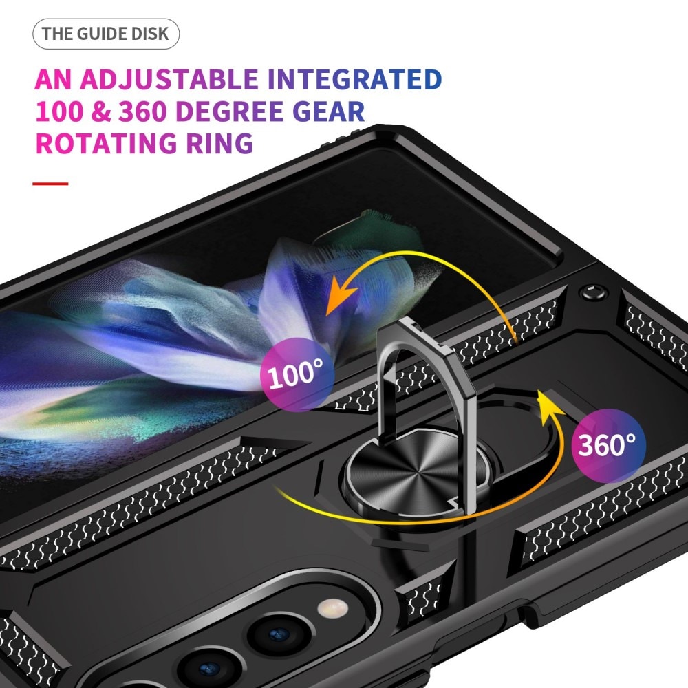 Samsung Galaxy Z Fold 4 Hybrid-Hülle Tech Ring Schwarz