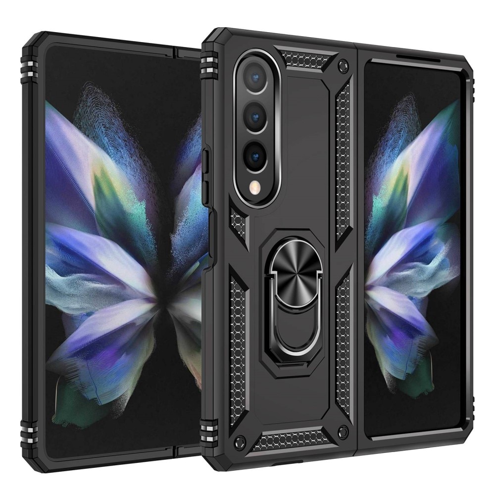 Samsung Galaxy Z Fold 4 Hybrid-Hülle Tech Ring Schwarz