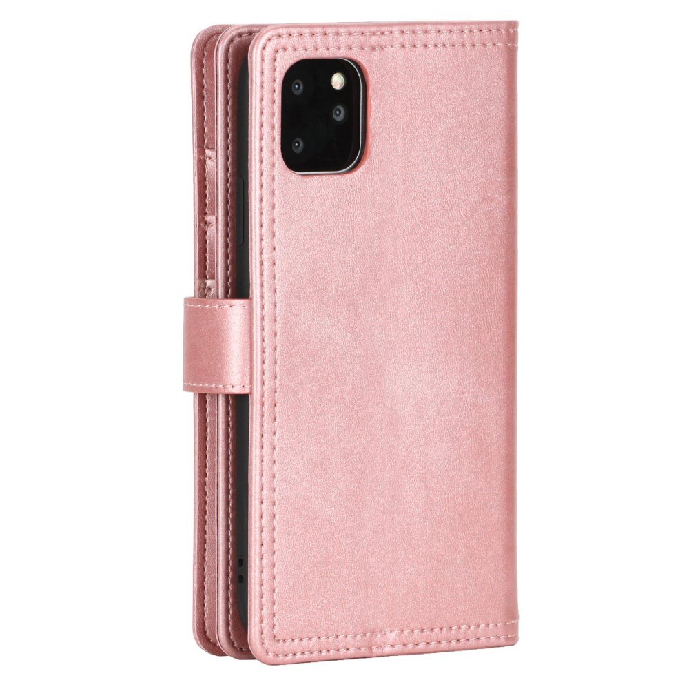 iPhone 14 Lederhülle Multi-slot Roségold