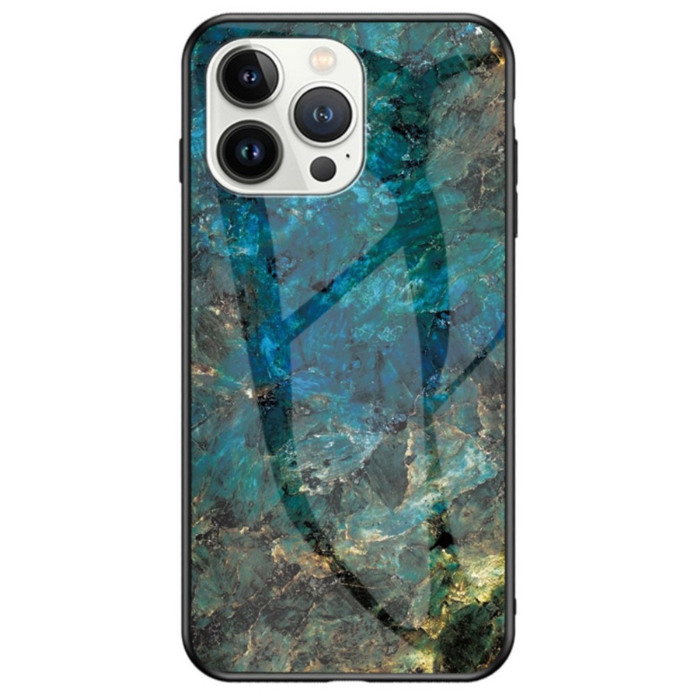 iPhone 14 Pro Hülle aus gehärtetem Glas Emerald